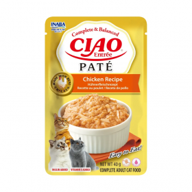 Пауч за котки CIAO Entrée Paté Chicken Recipe с пилешко месо 40гр